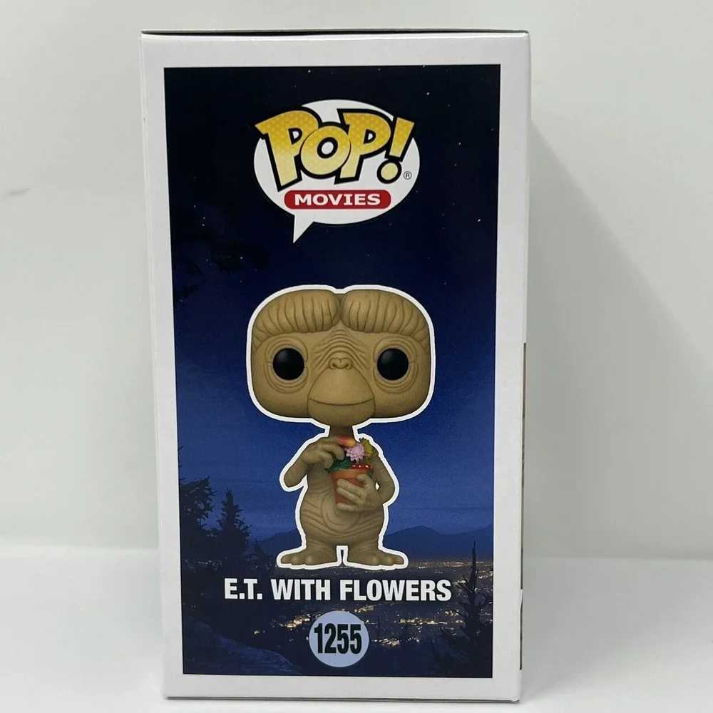 Funko Pop! Movies: E.T. And Elliot - E.T with flowers #1255 and Elliot #1256 NIB - Picture 12 of 16